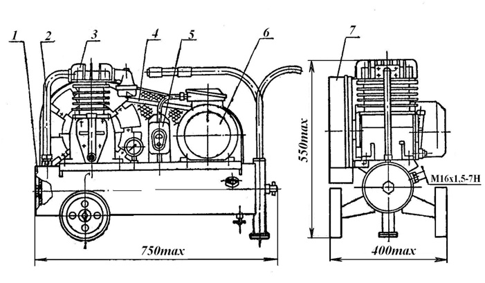 Элементы компрессора С-412М