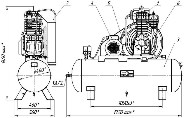Установка компрессорная К-22