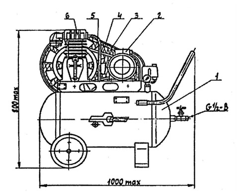 Установка компрессорная К-23