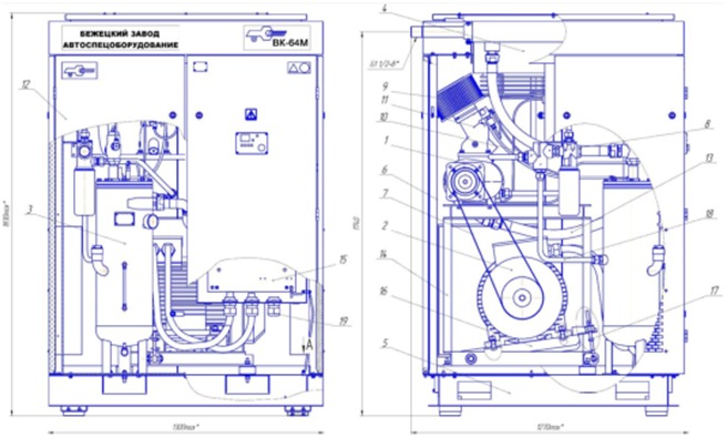 Установка компрессорная ВК-64М