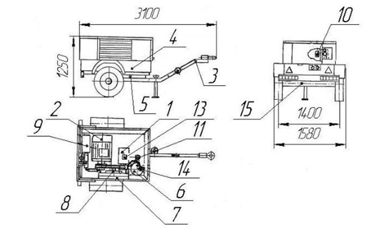 Установка компрессорная ВК-69