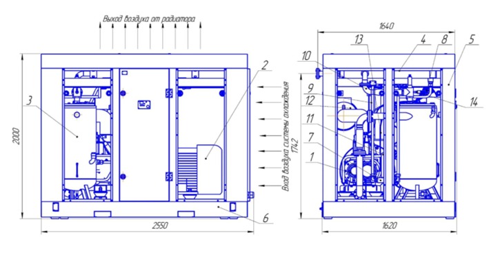 Установка компрессорная ВК-75М