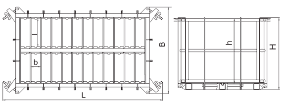 Габаритные размеры металлопластиковых форм