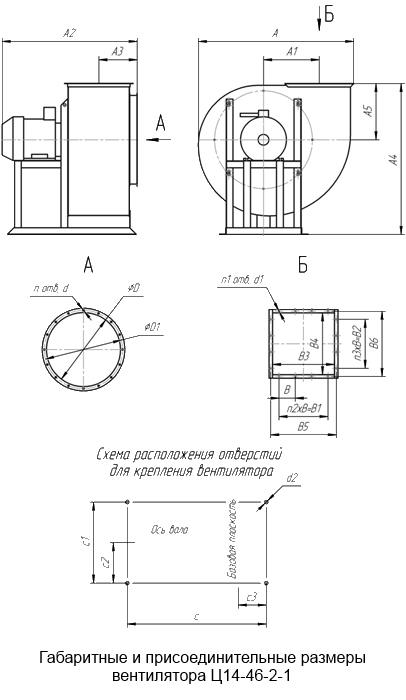 Габаритные и присоединительные размеры